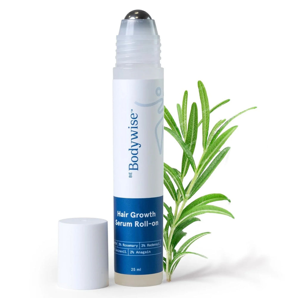 Be - Bodywise 3% Rosemary Hair Growth Serum (Roll On) | Thicker & Stronger Hair | Prevents Hair Fall & Stimulates Hair Follicles | for All Hair Types | 25Ml Makeup Organizers